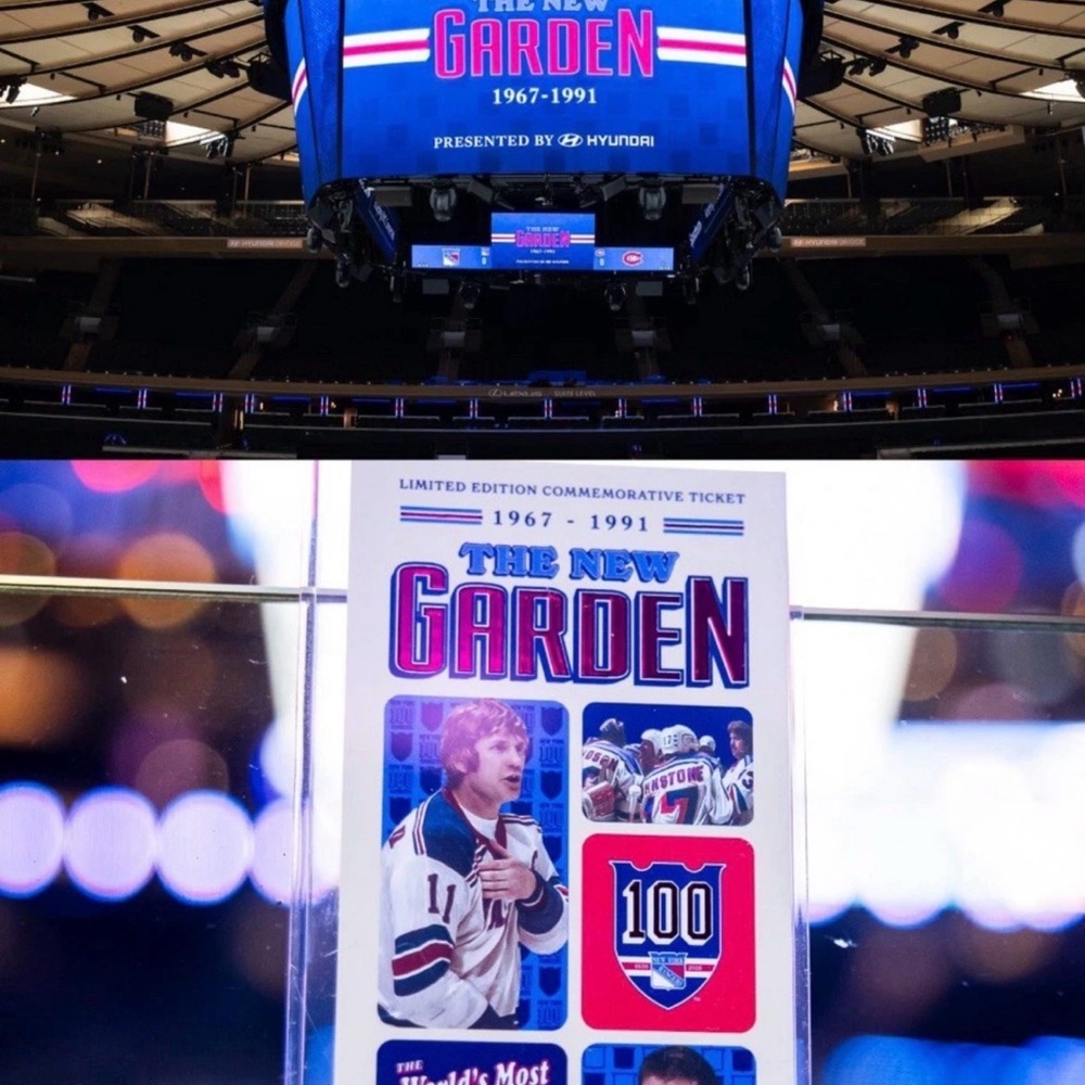 2025 12/13 New York Rangers Commemorative Ticket